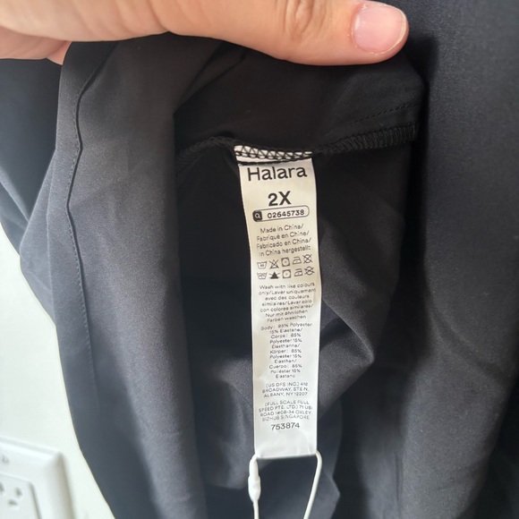 Halara Breezeful V Neck Short Sleeve Side Pocket Tie Back Quick Dry Midi Dress - Picture 13 of 13